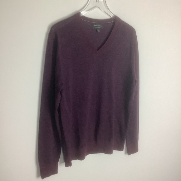 Banana Republic Men's Merino Wool V Neck Sweater M - Picture 8 of 15